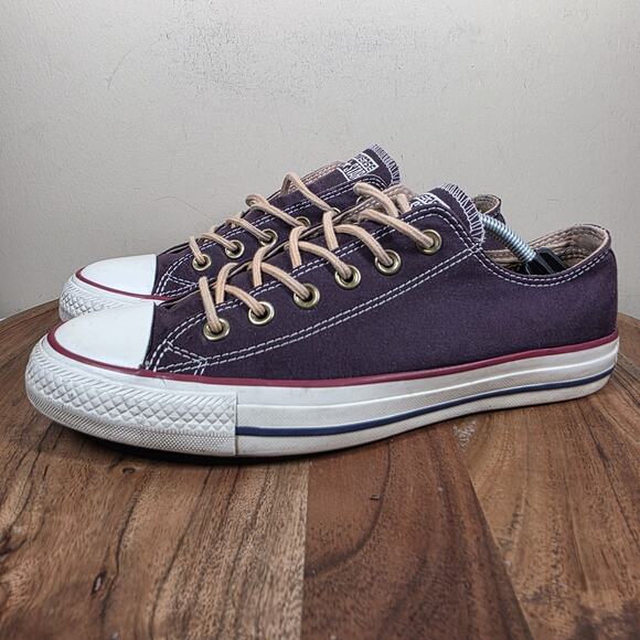 Converse Chuck Taylor All Star Womens Brown White Size 9 Low Top Shoes 151262F - Picture 2 of 10